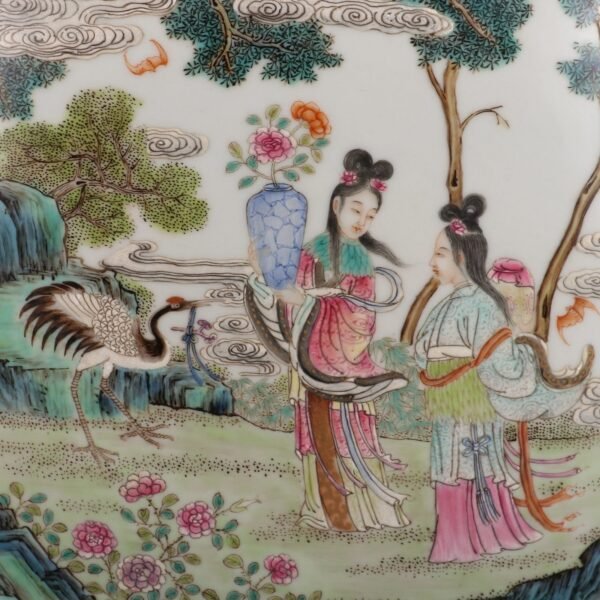 pattern open window powder enamel Magu offering longevity double-ear flat bottle - Image 7