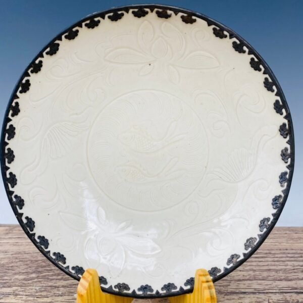 Ding porcelain silver-covered bowl