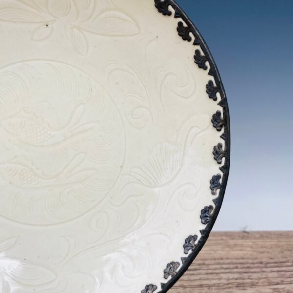 Ding porcelain silver-covered bowl - Image 7