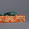 Qing Dynasty Qianlong period stone glaze dragon ruler - Image 5