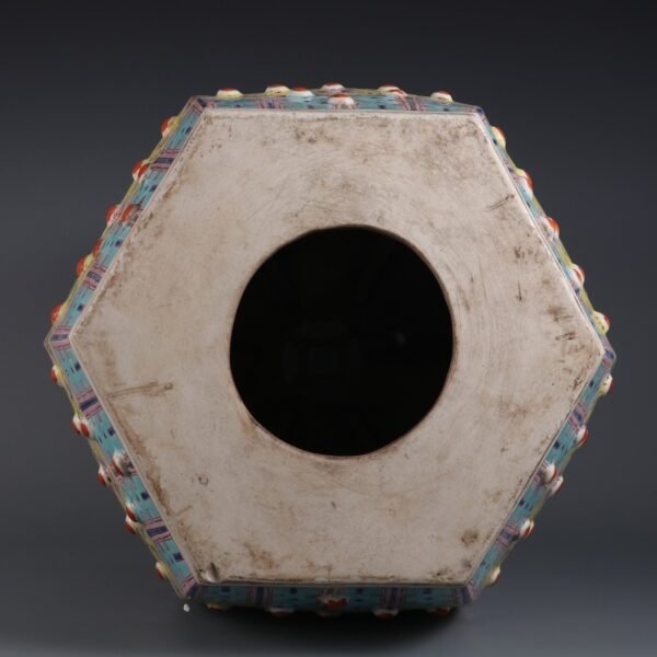 group of immortals in rouge red and yellow ground, made in Jiaqing period of Qing Dynasty - Image 4