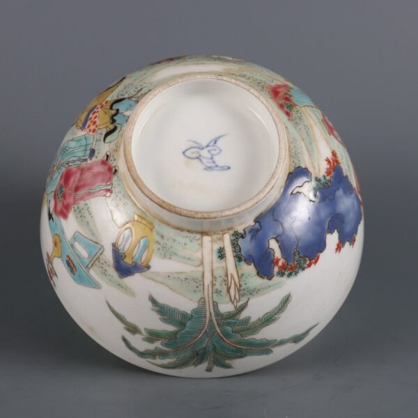 Qing Dynasty Yongzheng Period Famille Rose Figure Story Bowl - Image 8