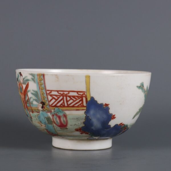 Qing Dynasty Yongzheng Period Famille Rose Figure Story Bowl - Image 4