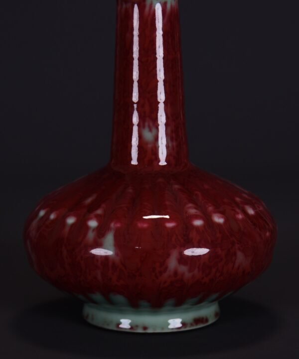 Old collection of Qing Yongzheng kiln-changed glaze chrysanthemum-petal vase - Image 6