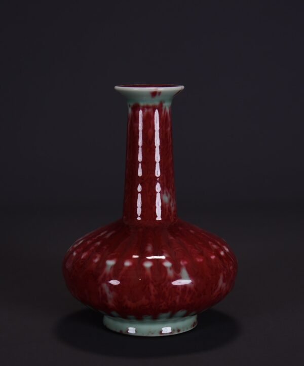 Old collection of Qing Yongzheng kiln-changed glaze chrysanthemum-petal vase - Image 7