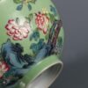 Green-ground enameled hibiscus and osmanthus bowl, made in the Yongzheng period of the Qing Dynasty - Image 8