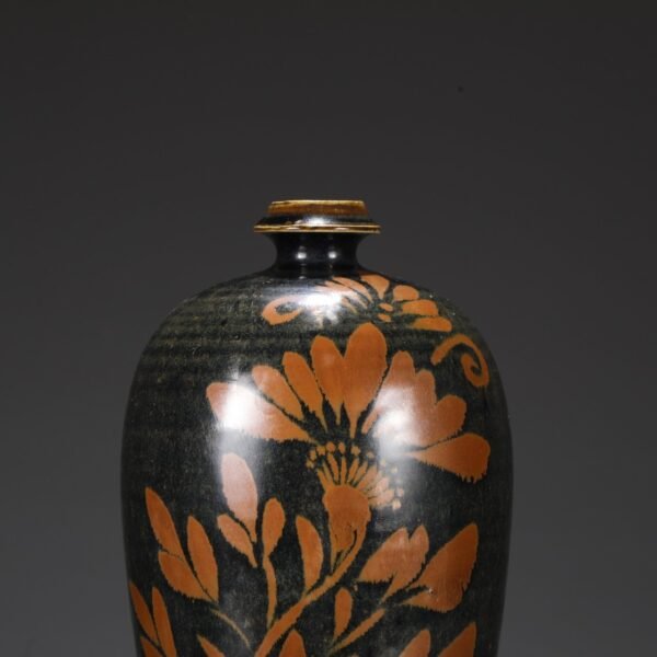 Old collection of Northern Song Dynasty Cizhou kiln rust-stained large plum vase - Image 3
