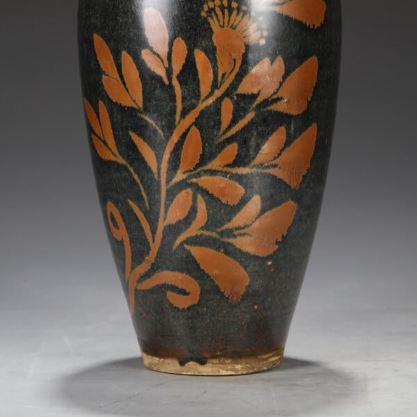 Old collection of Northern Song Dynasty Cizhou kiln rust-stained large plum vase - Image 4