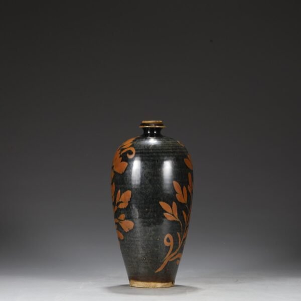 Old collection of Northern Song Dynasty Cizhou kiln rust-stained large plum vase - Image 8