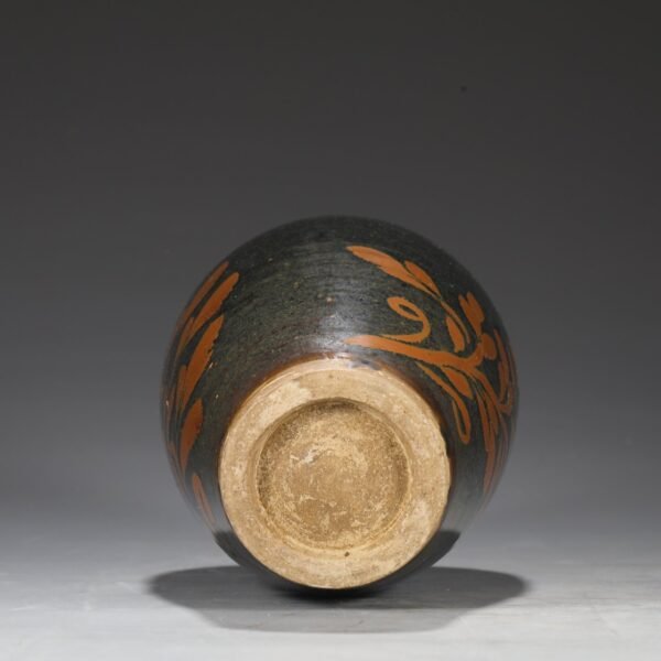 Old collection of Northern Song Dynasty Cizhou kiln rust-stained large plum vase - Image 9