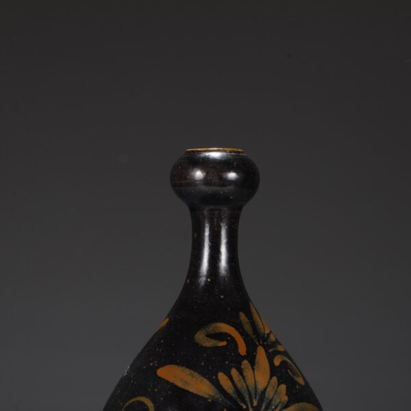 Old Collection Northern Song Dynasty Cizhou Kiln Rust Spot Imperial Garlic Bottle - Image 3