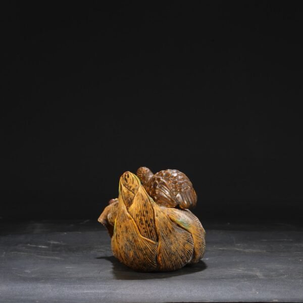 Old collection of Qing Qianlong bionic porcelain imperial bamboo shoots - Image 5