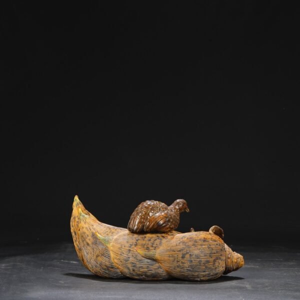 Old collection of Qing Qianlong bionic porcelain imperial bamboo shoots - Image 6