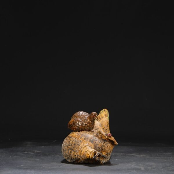 Old collection of Qing Qianlong bionic porcelain imperial bamboo shoots - Image 7