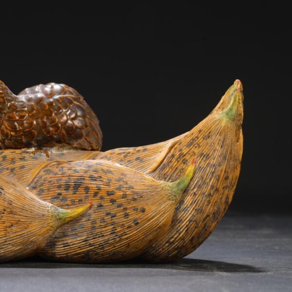 Old collection of Qing Qianlong bionic porcelain imperial bamboo shoots - Image 8