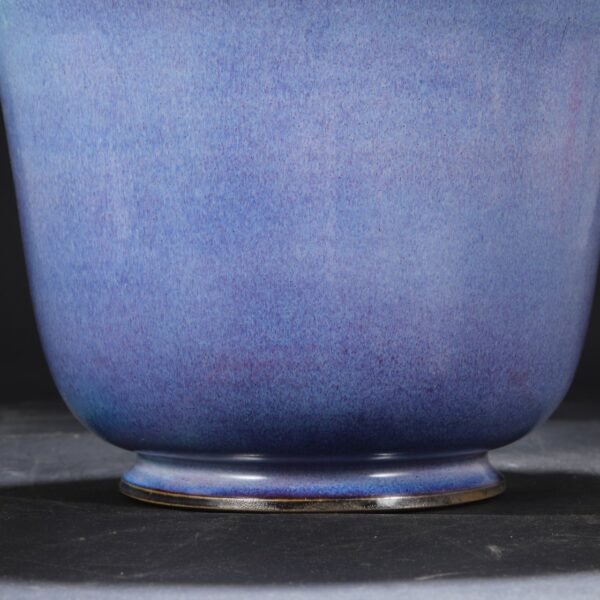 Old Collection Northern Song Dynasty Jun Kiln Grape Purple Palace Royal Upturned Bell-shaped Flower Pot "Chonghua Palace" - Image 8