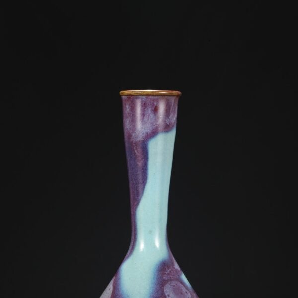 Old Collection Northern Song Dynasty Jun Kiln Purple-Red Spot Imperial Court Bold Bottle "Qianlong Imperial Title" - Image 5