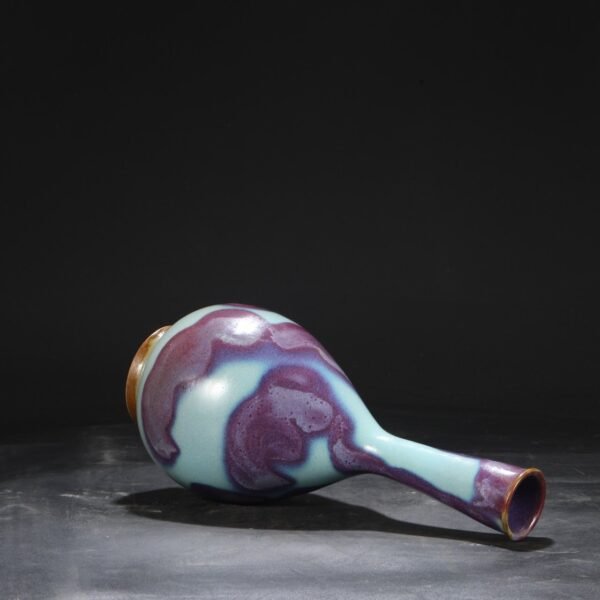 Old Collection Northern Song Dynasty Jun Kiln Purple-Red Spot Imperial Court Bold Bottle "Qianlong Imperial Title" - Image 6