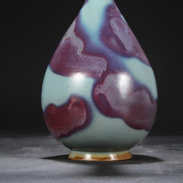 Old Collection Northern Song Dynasty Jun Kiln Purple-Red Spot Imperial Court Bold Bottle "Qianlong Imperial Title" - Image 8