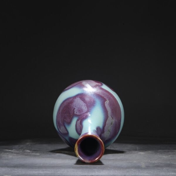 Old Collection Northern Song Dynasty Jun Kiln Purple-Red Spot Imperial Court Bold Bottle "Qianlong Imperial Title" - Image 9