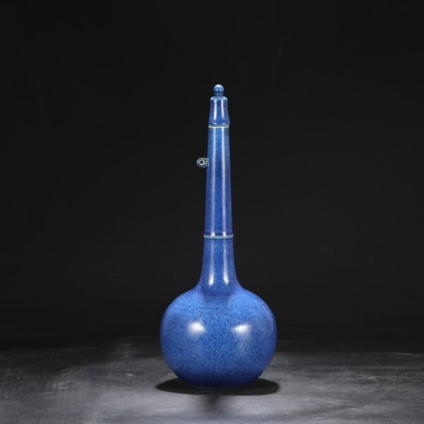 Old collection of Ming Dynasty Yongle blue glaze imperial court gifted bold bottle - Image 3