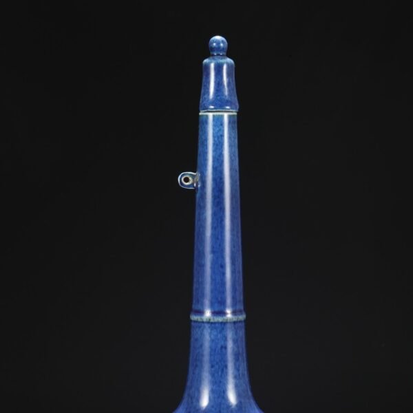Old collection of Ming Dynasty Yongle blue glaze imperial court gifted bold bottle - Image 4