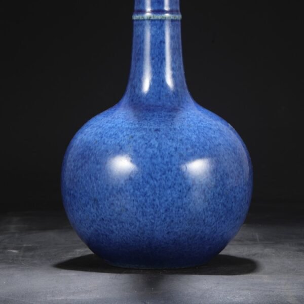 Old collection of Ming Dynasty Yongle blue glaze imperial court gifted bold bottle - Image 5
