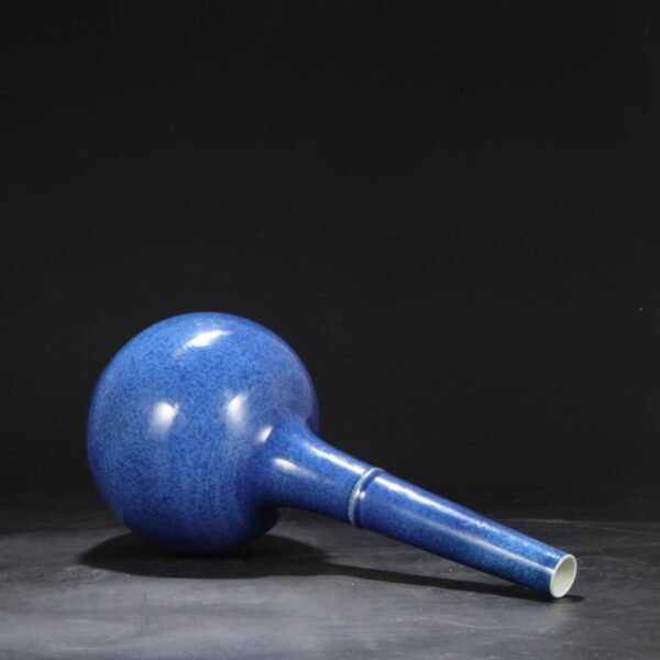 Old collection of Ming Dynasty Yongle blue glaze imperial court gifted bold bottle - Image 7
