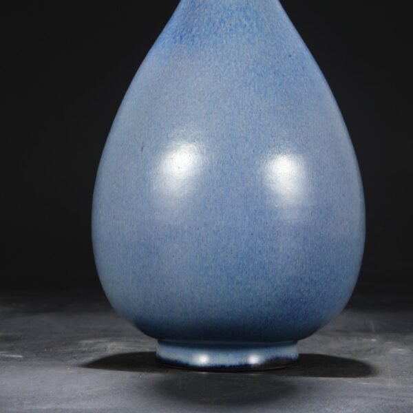 Old Collection Northern Song Dynasty Jun Kiln Grape Purple Palace Imperial Large Jade Huchun Vase "Qianlong Imperial Title" - Image 4