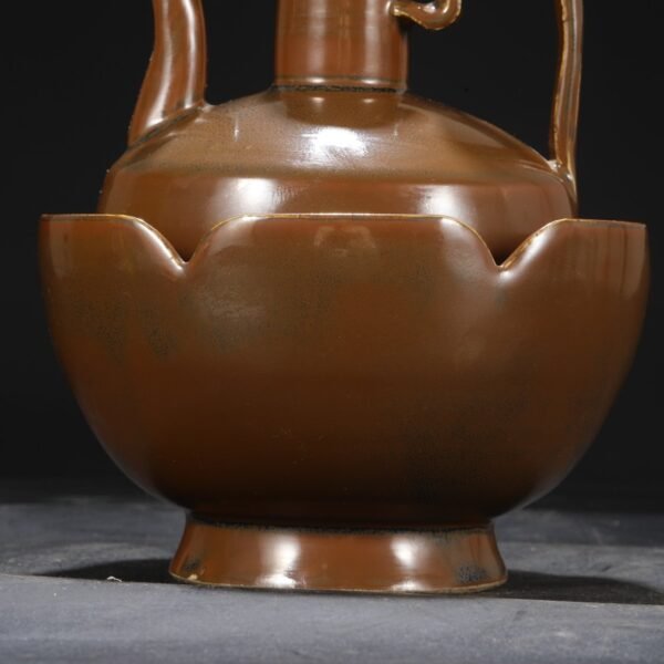 A set of purple gold glaze wine warmer from Ding kiln in the Northern Song Dynasty. - Image 4
