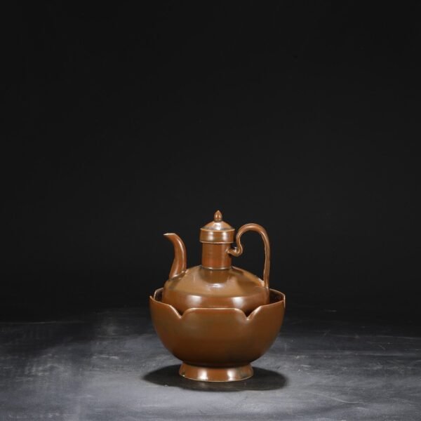 A set of purple gold glaze wine warmer from Ding kiln in the Northern Song Dynasty. - Image 6