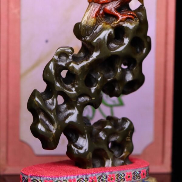 old collection fine collection seal carving Shoushan stone cinnabar frozen - Image 5