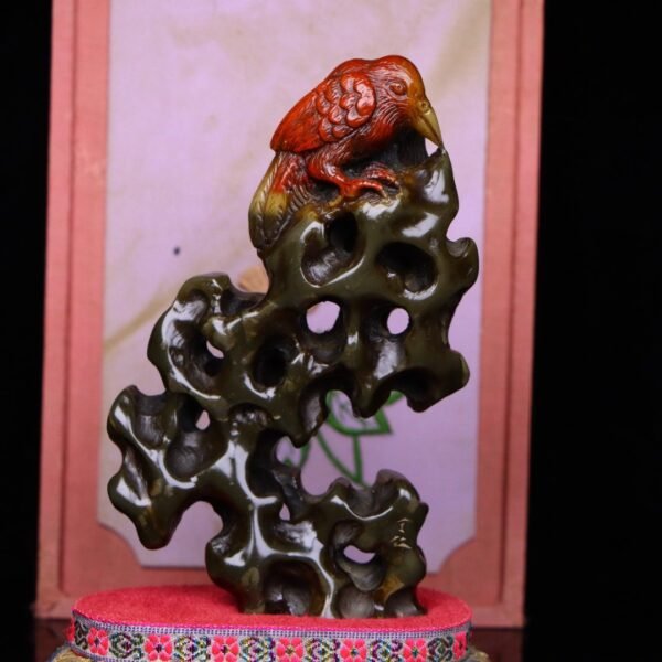 old collection fine collection seal carving Shoushan stone cinnabar frozen - Image 6