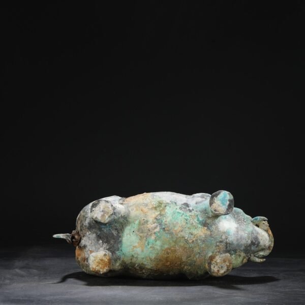 The size of the bronze beast statue of the Han Dynasty in the old collection - Image 3