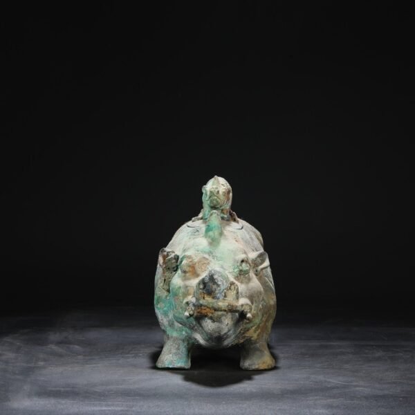 The size of the bronze beast statue of the Han Dynasty in the old collection - Image 7
