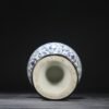 Old Collection of Ming Dynasty Xuande Blue and White Sea Dragon Pattern Hollow Covered Jar Incense Burner - Image 6