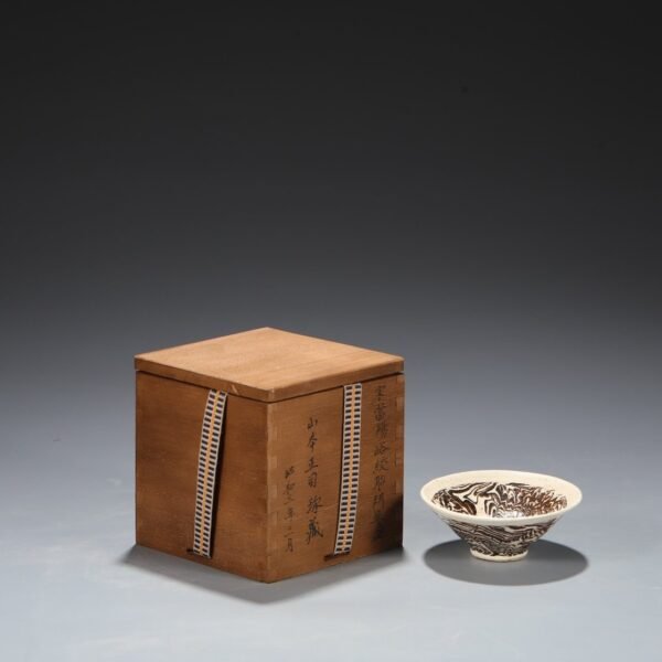 Old collection of Northern Song Dynasty Dangyangyu coiled pottery cup