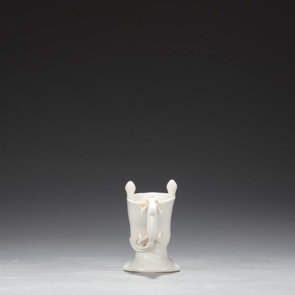 Old collection of Ming Dynasty Yongle sweet white glaze dragon handle cup - Image 4