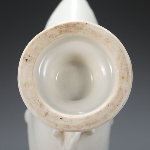 Old collection of Ming Dynasty Yongle sweet white glaze dragon handle cup - Image 5