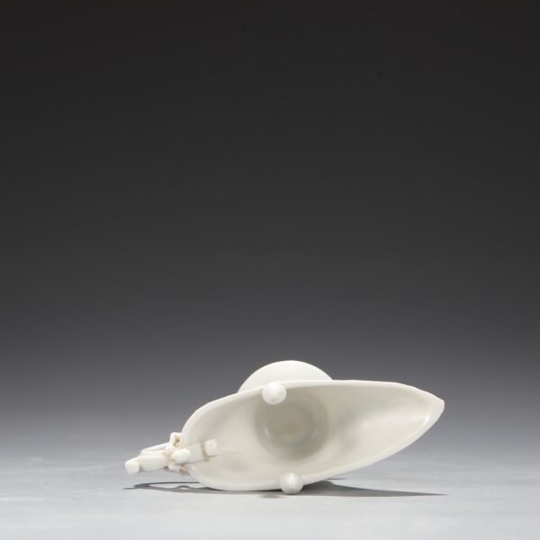 Old collection of Ming Dynasty Yongle sweet white glaze dragon handle cup - Image 8