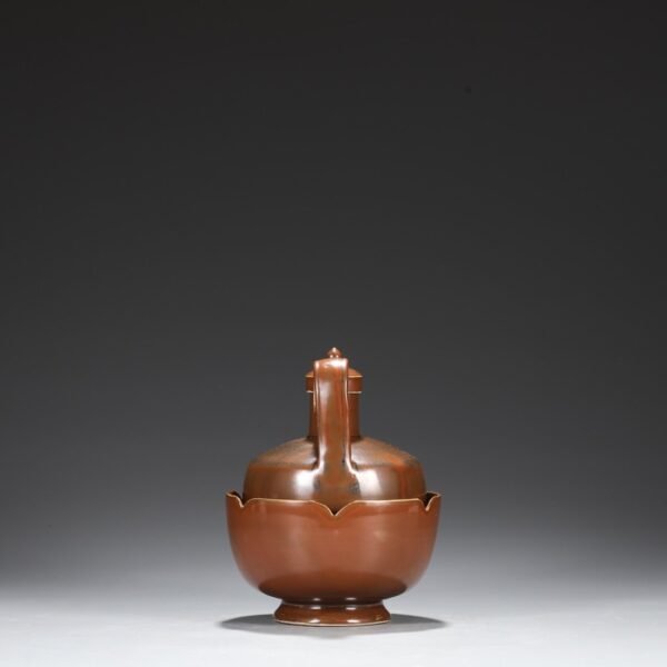 A set of purple gold glaze wine warmer from Ding kiln in the Northern Song Dynasty. - Image 5