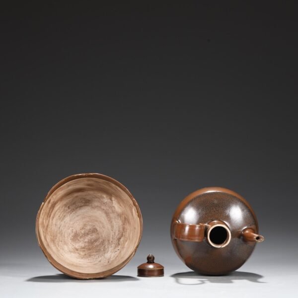 A set of purple gold glaze wine warmer from Ding kiln in the Northern Song Dynasty. - Image 6