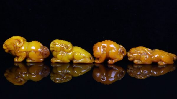 Zhenpin Collection Old Collection Shoushan Stone Tianhuangshi Nine Guardian Ornaments - Image 3