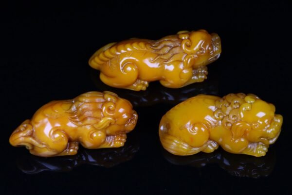 Zhenpin Collection Old Collection Shoushan Stone Tianhuangshi Nine Guardian Ornaments - Image 4