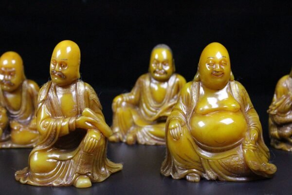 Old Collection Fine Collection Seal Shoushan Stone Tianhuang Stone Chicken Oil Yellow Eighteen - Image 8