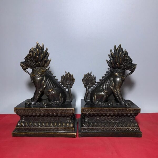 Collection of pure copper Qilin - Image 3