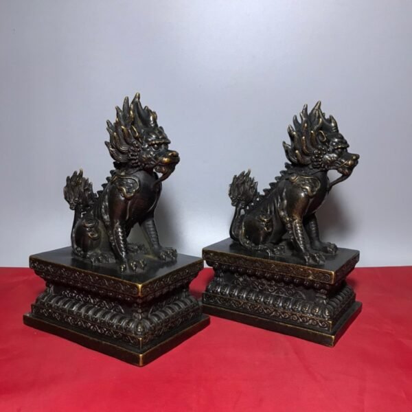 Collection of pure copper Qilin - Image 7