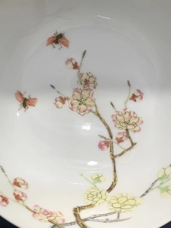 Qing Yongzheng pastel flower bowl - Image 5