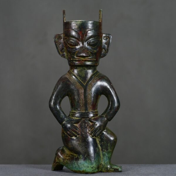 Sanxingdui Bronze Kneeling Figure