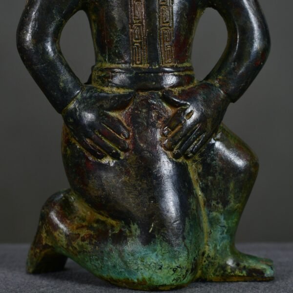 Sanxingdui Bronze Kneeling Figure - Image 5